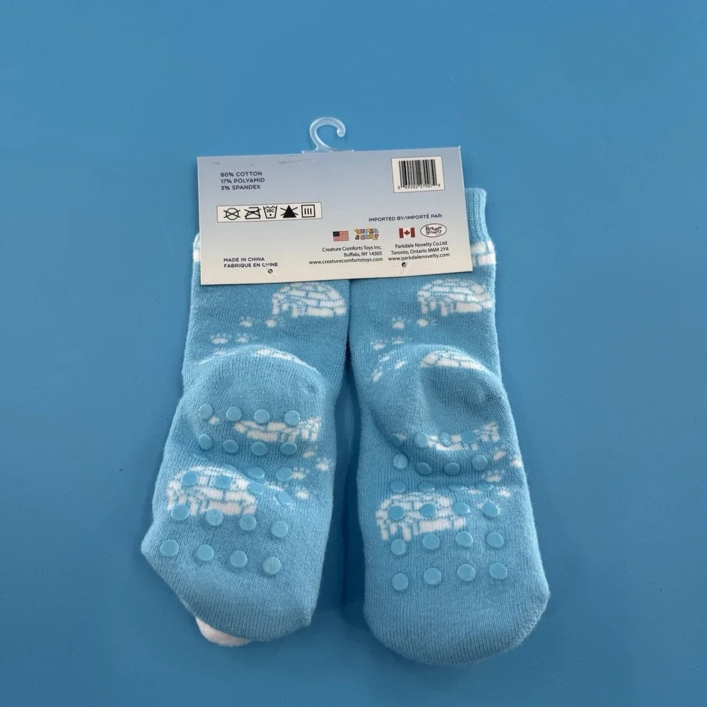 Lil Traveller Plush Polar Bear Baby Socks 0–36M New